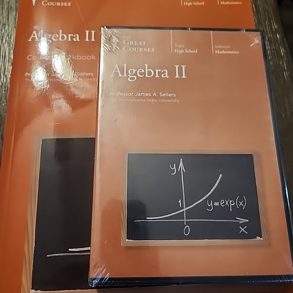 NEW Algebra II by James A. Sellers  DVD and Course Workbook Smoke Free Home